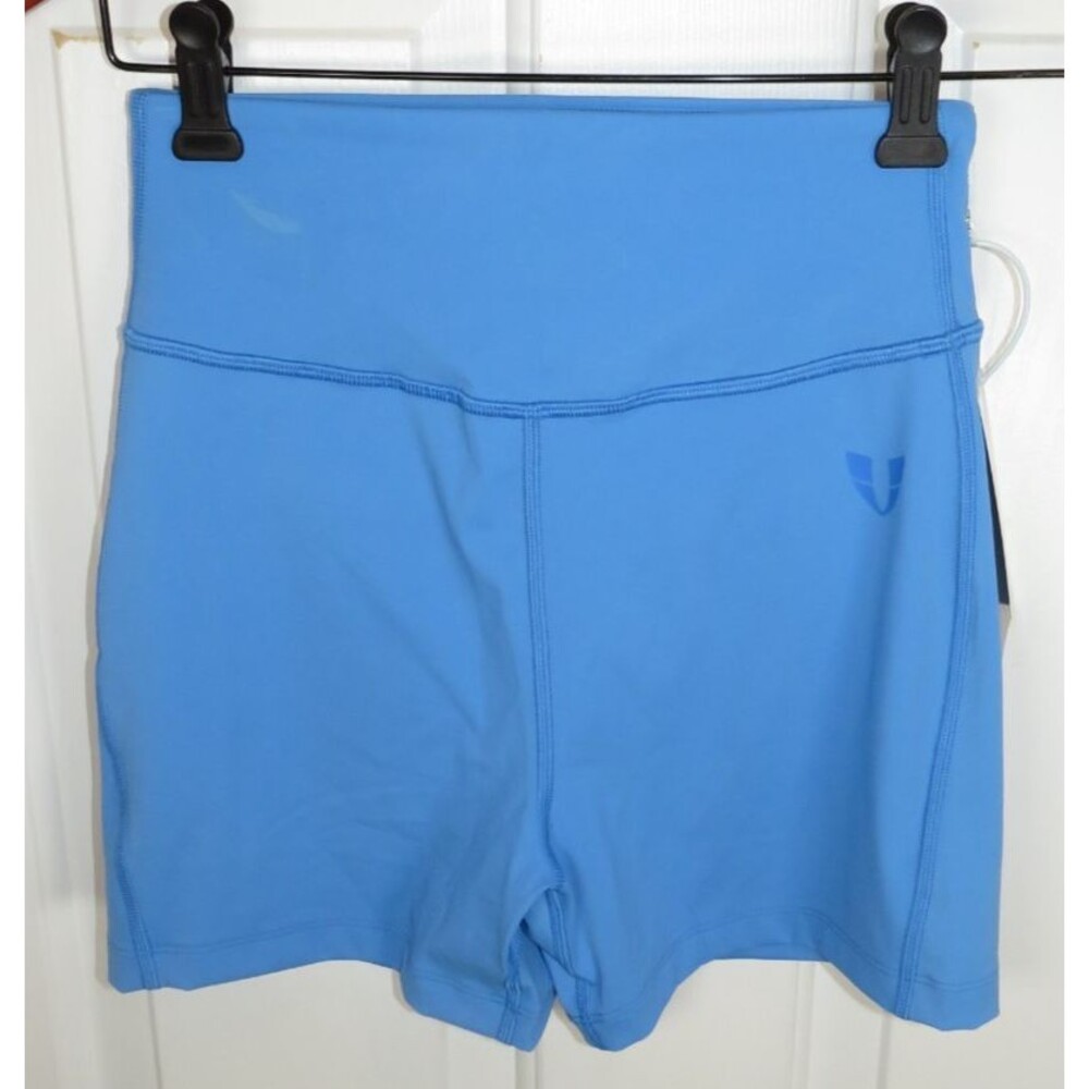 *NWT* Firm Abs Womens Med. Cargo Short Shorts High Rise 4" in 'Cobalt Blue' READ